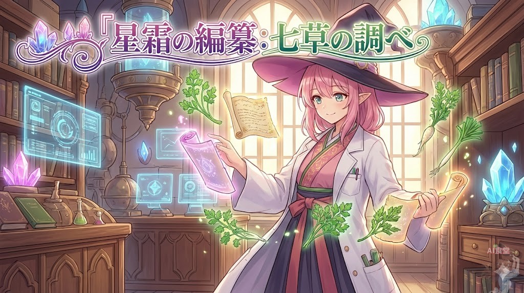 胃を休める知恵：テラ・ロジカの「七草粥」とエテリアの薬草学による体系的考察